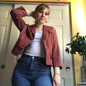 Nine West Brick Red Blazer